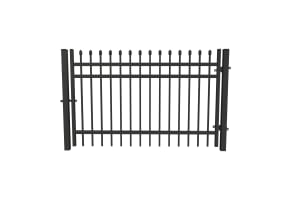 OldStead Rackable Commercial 3 Rail Spear Top Walk Gate - 6' Wide x 46" High