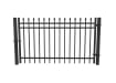 Black OldStead Rackable Commercial 3 Rail Spear Top Walk Gate