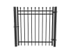 Black OldStead Rackable Commercial 3 Rail Spear Top Walk Gate