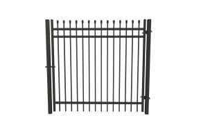 OldStead Rackable Commercial 3 Rail Spear Top Walk Gate - 6' Wide x 70" High
