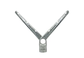 Chain Link Fencing Galvanized Y Barbed Arm 2-1/2" x 1-5/8" Six Strand