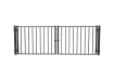 Black OldStead Welded Residential 2 Rail Flat Top Drive Gate