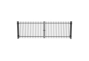 OldStead Welded Residential 2 Rail Extended Top Drive Gate - 12' Wide x 46" High