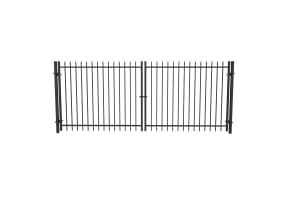 OldStead Welded Residential 2 Rail Extended Top Drive Gate - 12' Wide x 58" High
