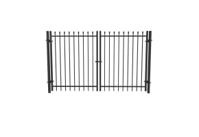 OldStead Welded Residential 2 Rail Spear Top Drive Gate - 8' Wide x 58" High