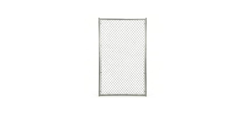 Chain Link Galvanized Commercial Walk Gate (Leaf Only) 96" Tall x 72" Wide