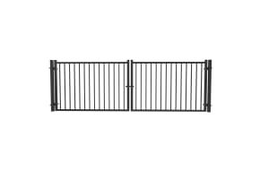 OldStead Welded Commercial 2 Rail Flat Top Drive Gate - 12' Wide x 46" High