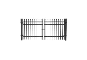 OldStead Rackable Commercial 3 Rail Spear Top Drive Gate - 8' Wide x 46" High