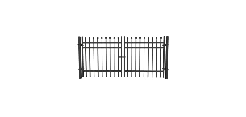 Black OldStead Rackable Commercial 3 Rail Spear Top Drive Gate 