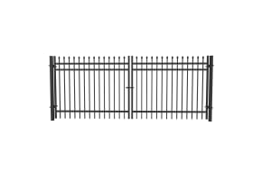 OldStead Rackable Commercial 3 Rail Spear Top Drive Gate - 12' Wide x 58" High