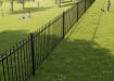 OldStead Welded Residential 58" 2 Rail Extended Top Fencing installed in park
