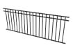 Black OldStead Rackable Residential 46" 3 Rail Flat Top Fencing