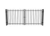 OldStead Welded Residential 2 Rail Extended Top Drive Gate in black finish