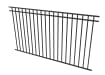 Black OldStead Rackable Residential 70" 3 Rail Flat Top Fencing 