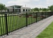 OldStead Welded Commercial 70" 2 Rail Extended Top Fencing installed around property. 