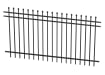 Black OldStead Rackable Commercial 70" 3 Rail Spear Top Fencing