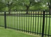 OldStead Rackable Commercial 70" 3 Rail Spear Top Fencing installed in park
