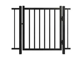 Aluminum Residential 2 Rail Flat Top Walk Gate Leaf 4' Wide x 48" High