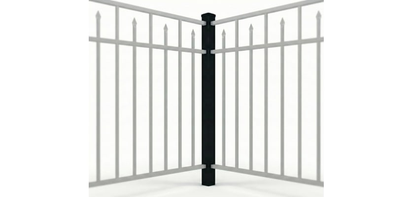 Aluminum dig in corner post