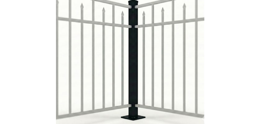 Aluminum bolt down corner post