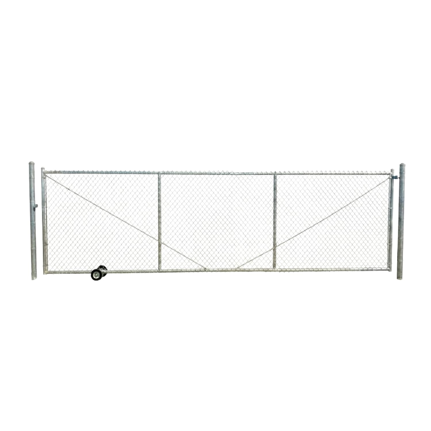 12x7 Rolling Sliding Chain Link Gate for Secure Access | First Fence US ...