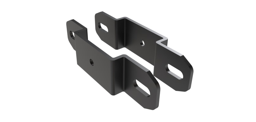 Black 2-Way Square Bracket