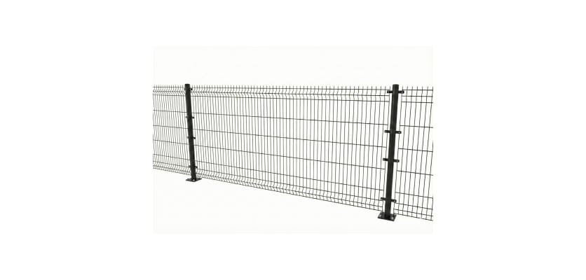 3D mesh fencing with 2 bolt-down posts