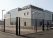 Mesh fencing install outside a shipping facility
