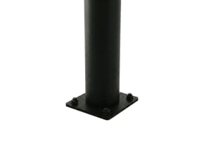 Round Wire Flange Plated Post for 4' High Wire Fence