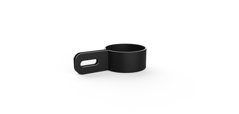 Black One Way Post Bracket