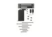 Unislide Single Slider Padlockable Gate Kit Black