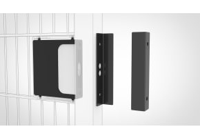 Blank Digital Lock Security Plate Walk Gate Kit Black