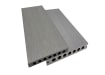 NewStead wood plastic composite decking boards with a gray finish