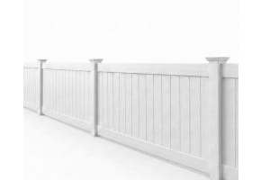 NewStead Vinyl Full Privacy Fence 5' High Panel Kit