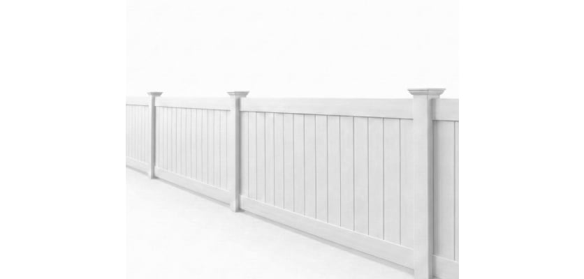 Vinyl Full Privacy Fence 5' Panel Kit
