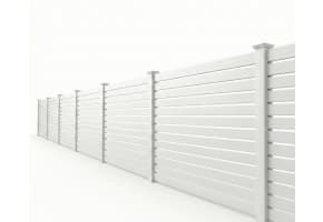 NewStead Vinyl Semi Privacy Fence 6' High Panel Kit
