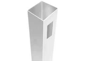 NewStead 6' High Closed Picket Fence Vinyl End Post