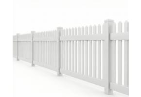 NewStead Vinyl Picket Fence 4' High Panel Kit