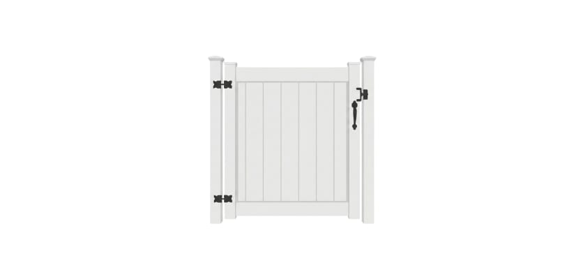 A NewStead Vinyl Full Privacy Walk Gate 3' Wide x 4' High