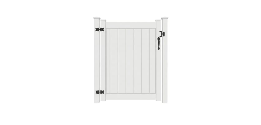 NewStead Vinyl Full Privacy Walk Gate 4' Wide x 4' High