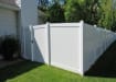 NewStead Vinyl Full Privacy Walk Gate in a backyard