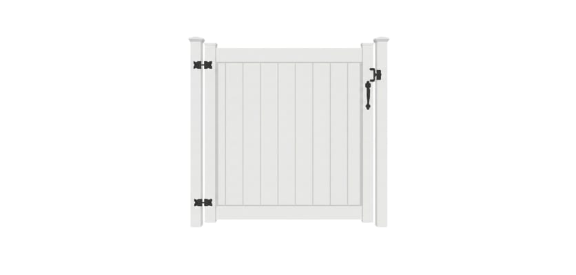 NewStead Vinyl Full Privacy Walk Gate 5' Wide x 4' High