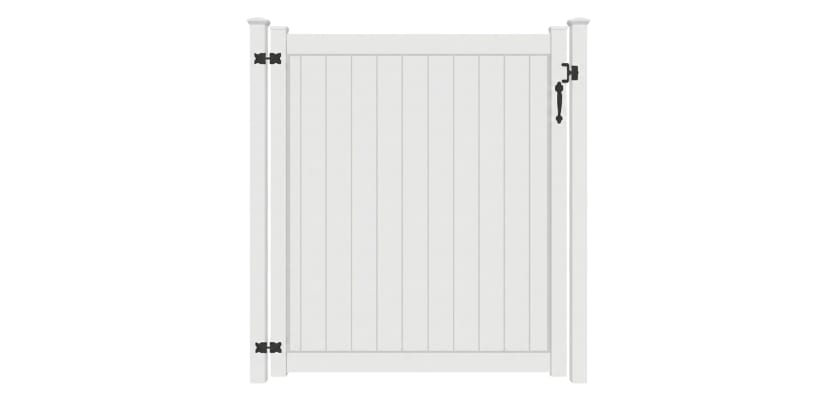 NewStead Vinyl Full Privacy Walk Gate 4' Wide x 5' High