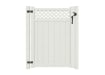 Vinyl Privacy Walk Gate with Lattice Top 4' Wide x 6' High