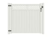 NewStead Vinyl Privacy Walk Gate with Lattice Top 6' Wide x 6' High