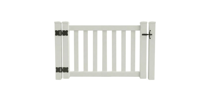 NewStead Vinyl Closed Picket Walk Gate 5' Wide x 4' High