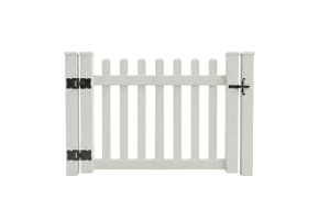 NewStead Vinyl Picket Fence Walk Gate 5' Wide x 4' High
