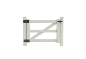 NewStead Vinyl 3 Rail Ranch Walk Gate 4' Wide x 4' High