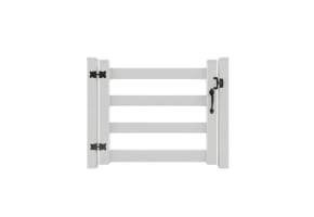 NewStead Vinyl 4 Rail Ranch Walk Gate 4' Wide x 5' High