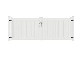 NewStead Vinyl Full Privacy Drive Gate 10' Wide x 4' High